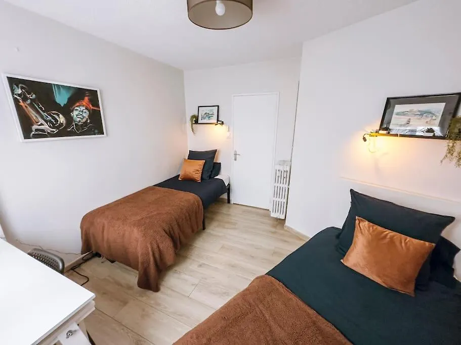 Cozy 2 Bedroom Artbnb Toulouse Train Station Garage Wi-Fi